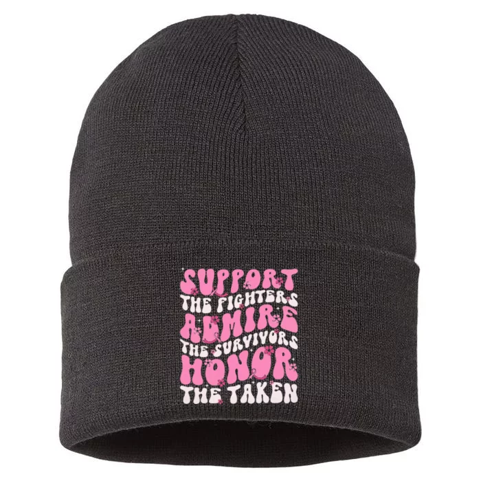 Support The Fighters Admire The Survivors Honor The Taken Sustainable Knit Beanie