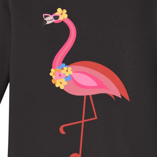 Summer Tropical Flamingo Sublimation SVG, PNG, Cut Files Baby Long Sleeve Bodysuit