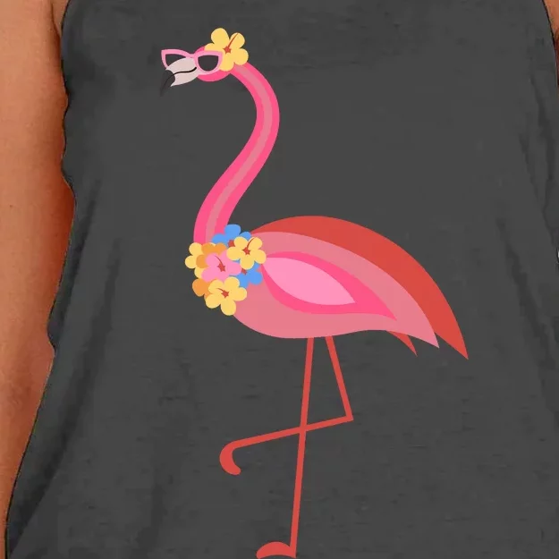 Summer Tropical Flamingo Sublimation SVG, PNG, Cut Files Women's Knotted Racerback Tank