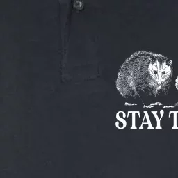 Stay Trashy Funny Stay Trashy Raccoons Opossums Squad Team Trash Softstyle Adult Sport Polo