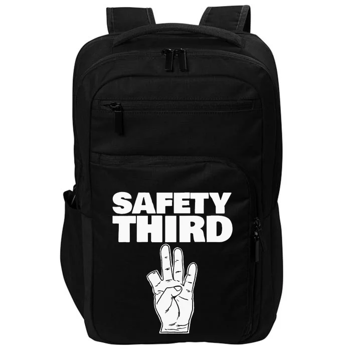 Safety Third Funny Missing Finger Safety Third Impact Tech Backpack