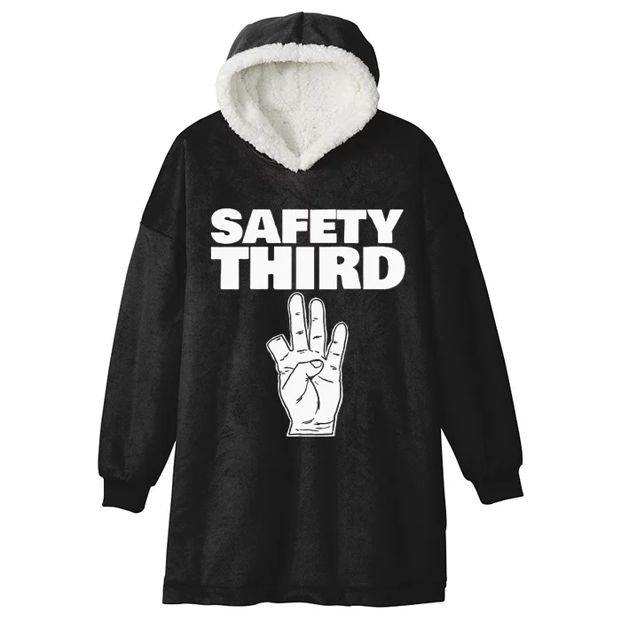 Safety Third Funny Missing Finger Safety Third Hooded Wearable Blanket