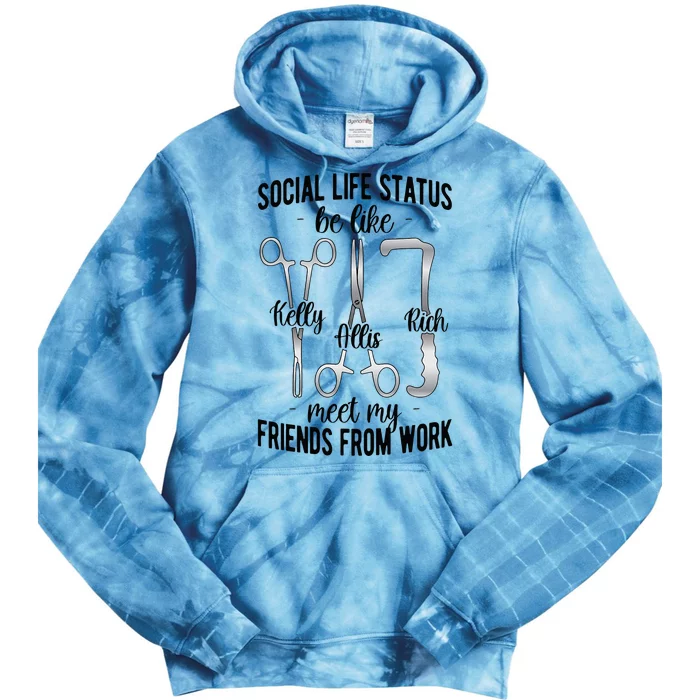 Surgical Technologist Funny Surgical Technology Tie Dye Hoodie