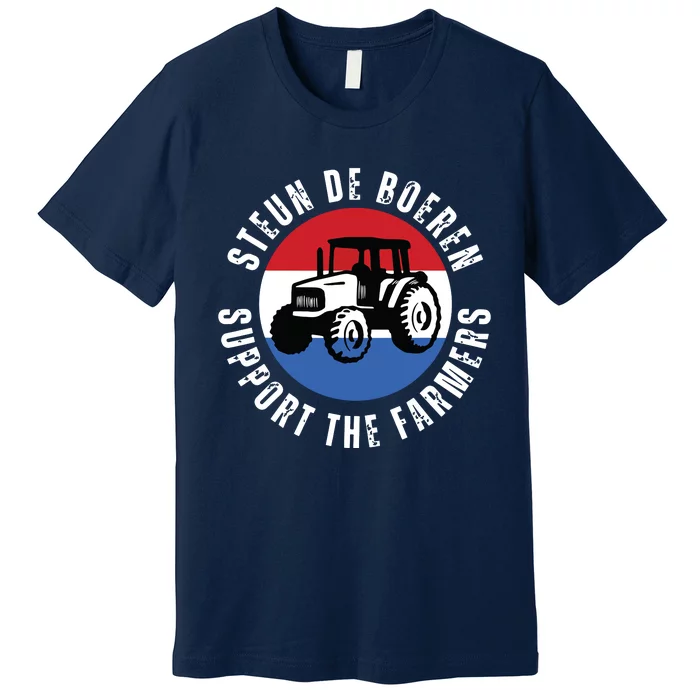 Support The Farmers The Netherlands Political Protest Premium T-Shirt