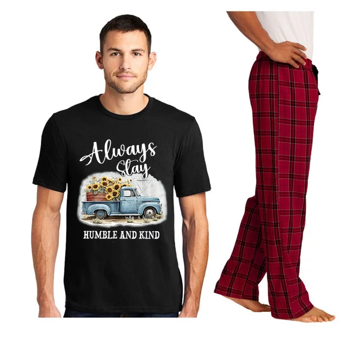 Sunflower Truck Farm Always Stay Humble And Kind Pajama Set