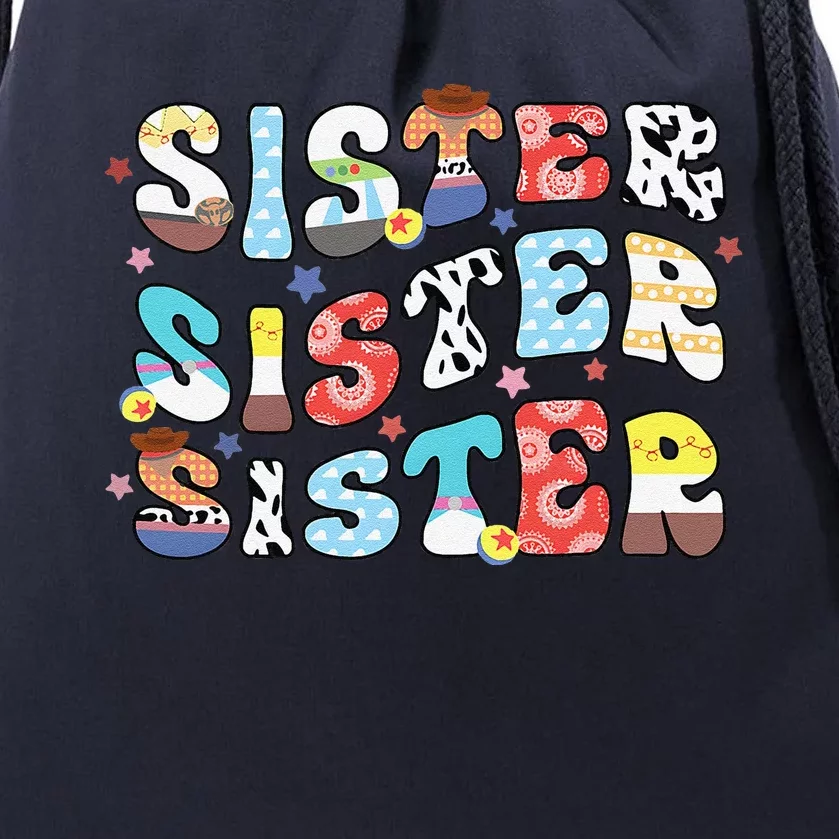 Sister Toy Funny Story Boy Mom Sister Sis Happy MotherS Day Drawstring Bag