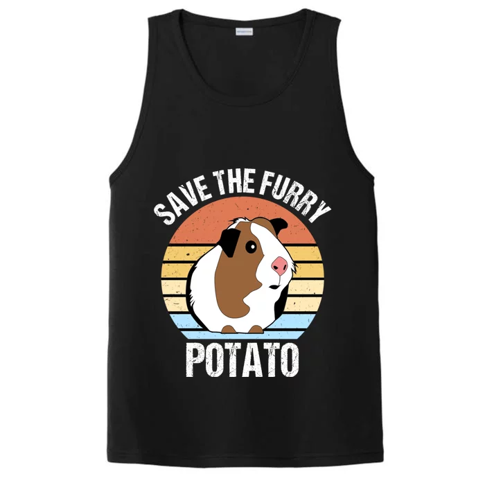 Save The Furry Potato Funny Guinea Pig Performance Tank