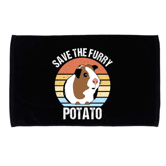 Save The Furry Potato Funny Guinea Pig Microfiber Hand Towel