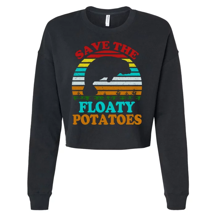 Save The Floaty Potatoes Cropped Pullover Crew