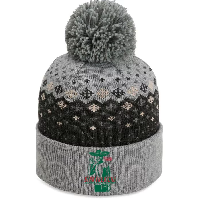 Star Trexican Funny Mexican Parody Prosperar The Baniff Cuffed Pom Beanie