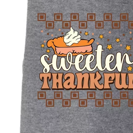 Sweeter Thankful Fall Vibes Autumn Season Thanksgiving Pumpkin Spice Funny Doggie 3-End Fleece Hoodie