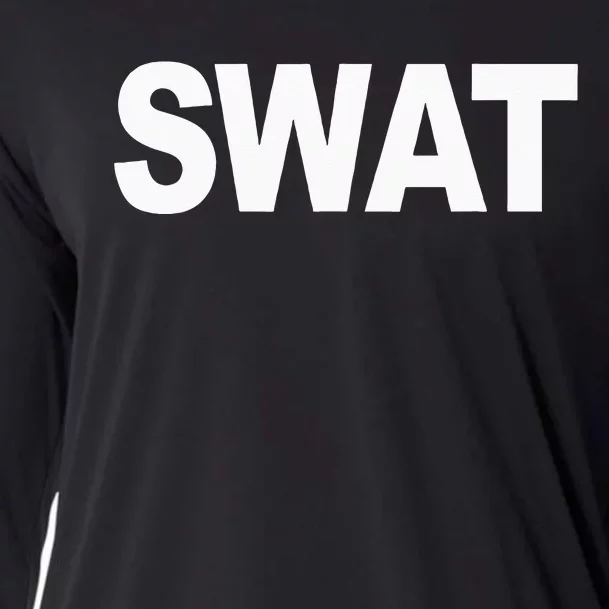 SWAT Team Front Print Police Law Enforcement SWAT Team Cooling Performance Long Sleeve Crew