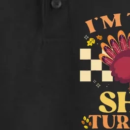 Shy Turkey Funny Matching Thanksgiving Outfit Family Couple Dry Zone Grid Performance Polo