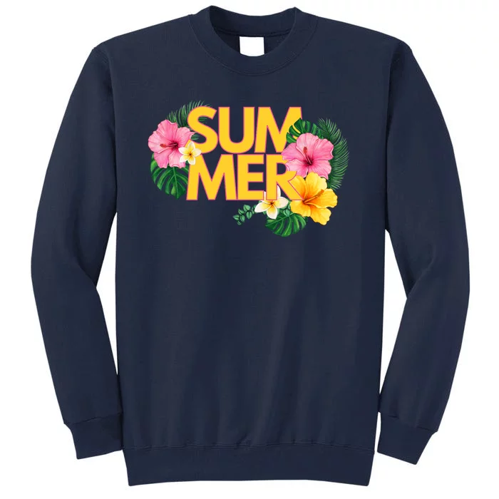 Summer Tropical Floral Tall Sweatshirt