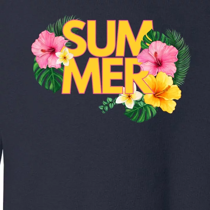 Summer Tropical Floral Toddler Sweatshirt