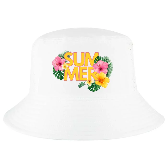 Summer Tropical Floral Cool Comfort Performance Bucket Hat