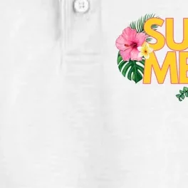 Summer Tropical Floral Dry Zone Grid Performance Polo