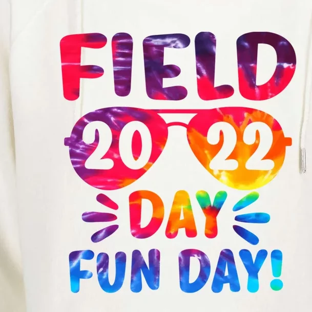 Students Teacher Field Day Vibes School Field Day Day 2026 Gift Womens Funnel Neck Pullover Hood