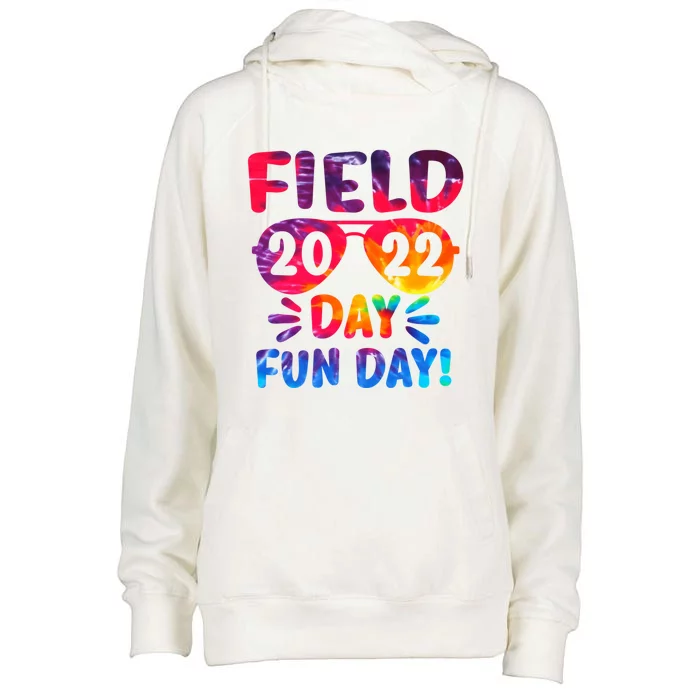 Students Teacher Field Day Vibes School Field Day Day 2026 Gift Womens Funnel Neck Pullover Hood