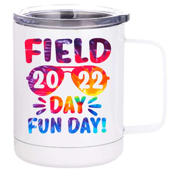 Students Teacher Field Day Vibes School Field Day Day 2026 Gift Front & Back 12oz Stainless Steel Tumbler Cup