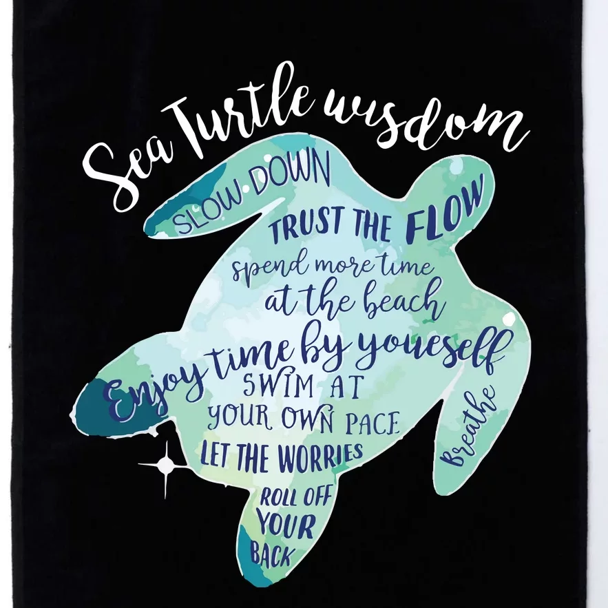 Sea Turtle For Women Wisdom Turtle Turtle Beach Platinum Collection Golf Towel