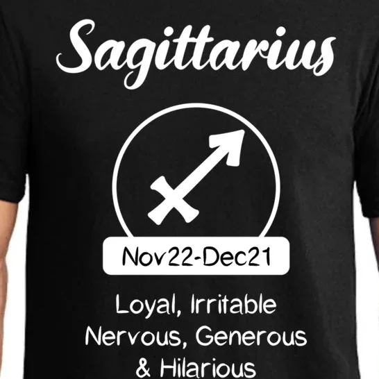 Sagittarius Traits Funny Zodiac Design Gift For Sagittarius Gift Pajama Set