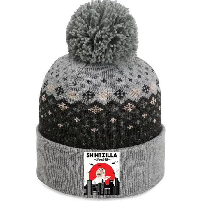 Shih Tzu Funny Shih Tzu Shih Tzu Lover Shih Tzu The Baniff Cuffed Pom Beanie