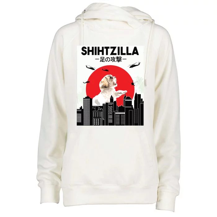 Shih Tzu Funny Shih Tzu Shih Tzu Lover Shih Tzu Womens Funnel Neck Pullover Hood