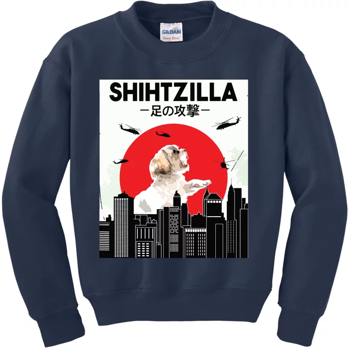 Shih Tzu Funny Shih Tzu Shih Tzu Lover Shih Tzu Kids Sweatshirt