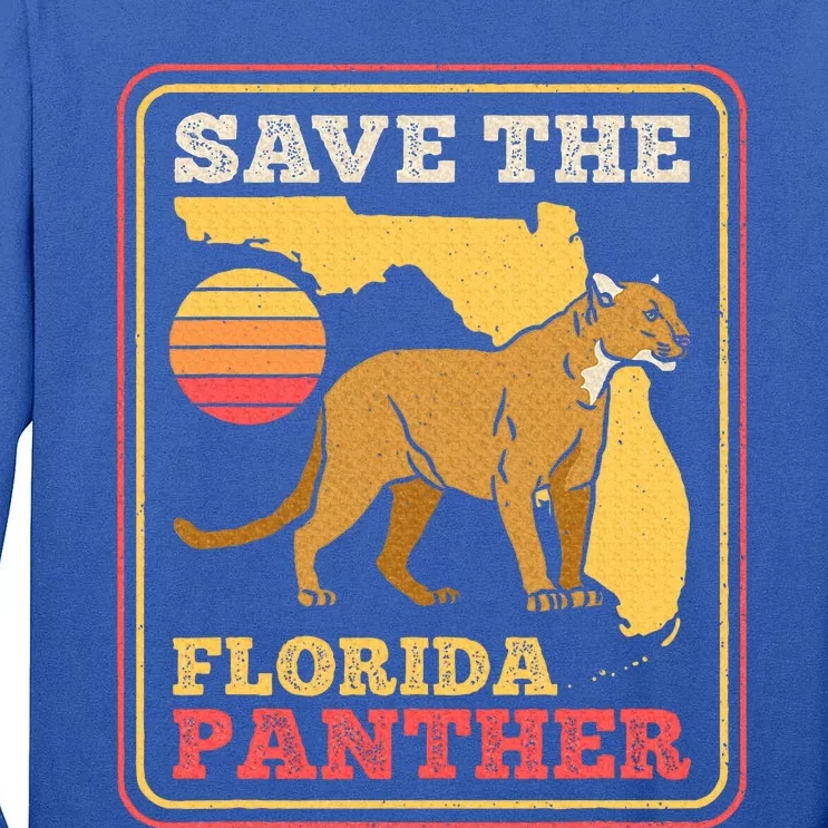 Save The Florida Panther Tall Long Sleeve T-Shirt