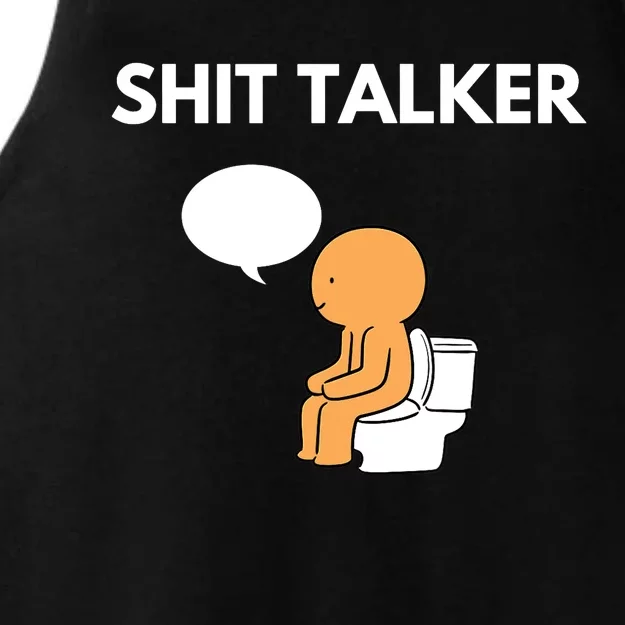 Shit Talker Funny Graphic Ladies Tri-Blend Wicking Tank