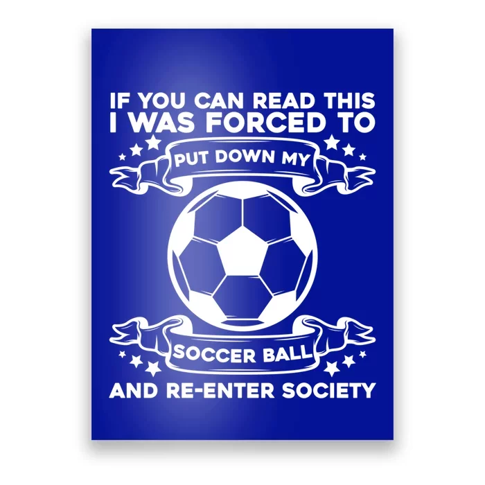 Soccer Team Fan Meaningful Gift Supporter Soccer Player Gift Poster