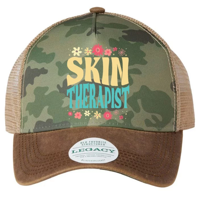 Skin Therapist Floral Outfit Skincare Specialist Beauty Legacy Tie Dye Trucker Hat