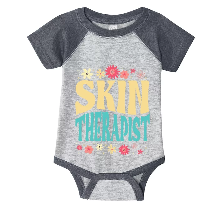 Skin Therapist Floral Outfit Skincare Specialist Beauty Infant Baby Jersey Bodysuit