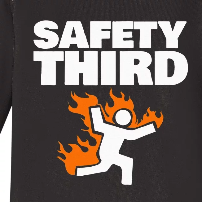 Safety Third funny Safety Third Baby Long Sleeve Bodysuit