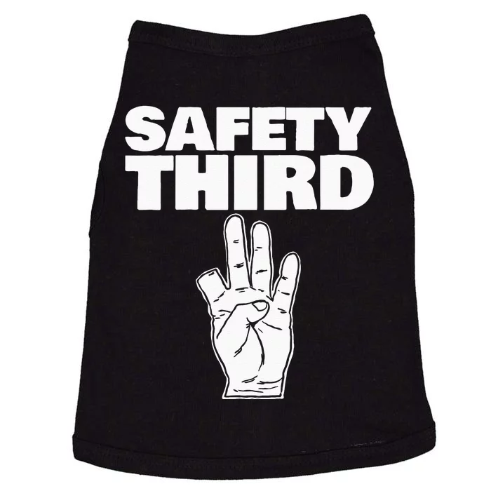 Safety Third Funny Missing Finger Safety Third Doggie Tank