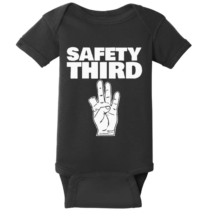 Safety Third Funny Missing Finger Safety Third Baby Bodysuit