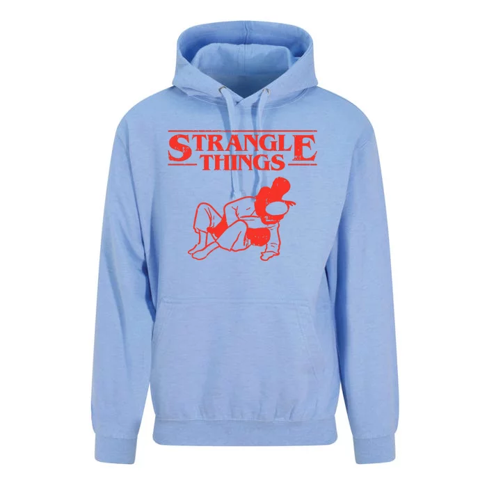 Strangle Things Funny Brazilian Jiu Jitsu Martial Arts Gift Unisex Surf Hoodie