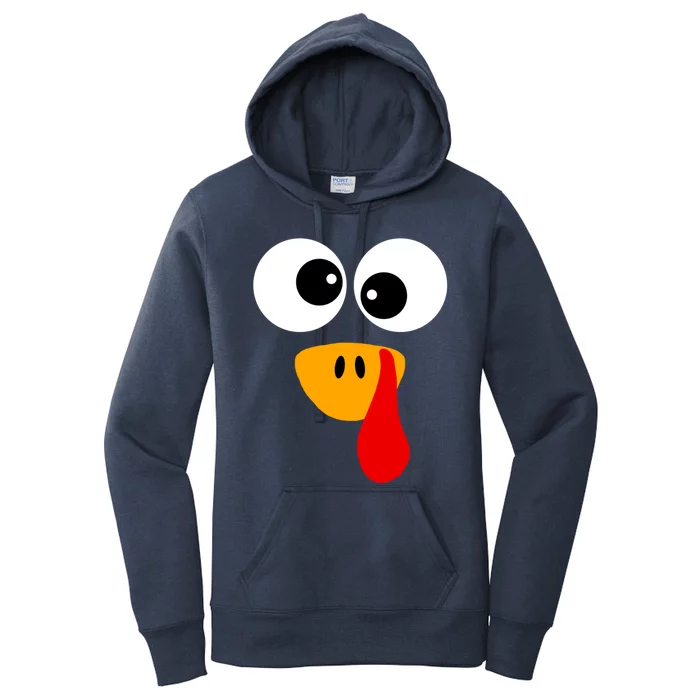 Silly Turkey Face Thanksgiving N Funny Gift Women's Pullover Hoodie