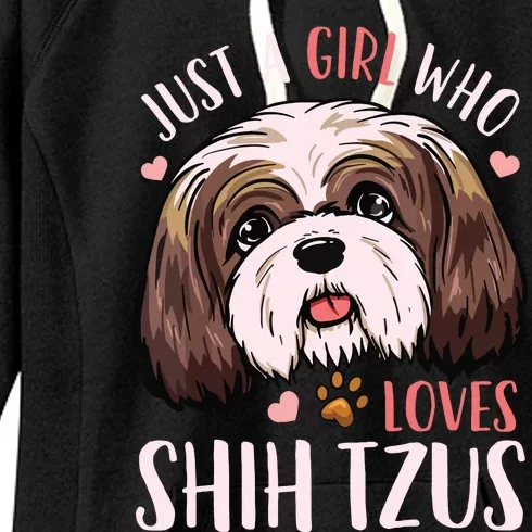 Shih Tzu Funny Women's Fleece Hoodie