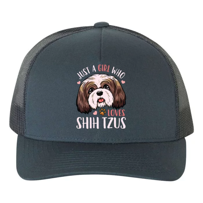 Shih Tzu Funny Yupoong Adult 5-Panel Trucker Hat