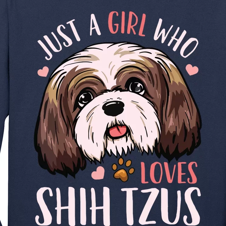 Shih Tzu Funny Long Sleeve Shirt