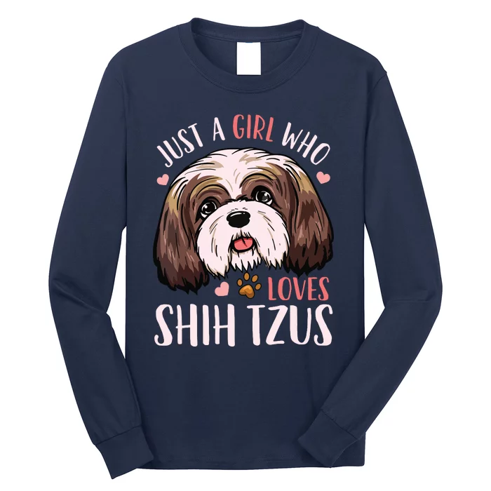 Shih Tzu Funny Long Sleeve Shirt