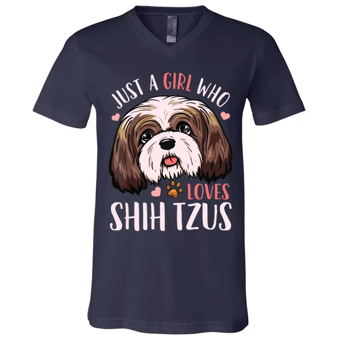 Shih Tzu Funny V-Neck T-Shirt