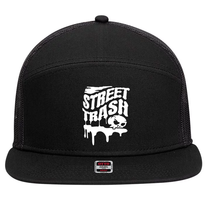 Street Trash For The Judgment Day 7 Panel Mesh Trucker Snapback Hat