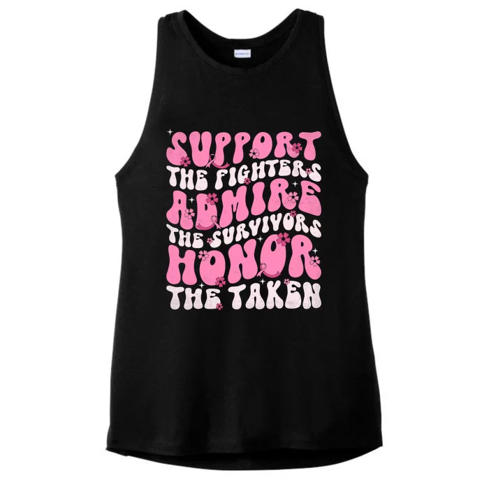 Support The Fighters Admire The Survivors Honor The Taken Ladies Tri-Blend Wicking Tank