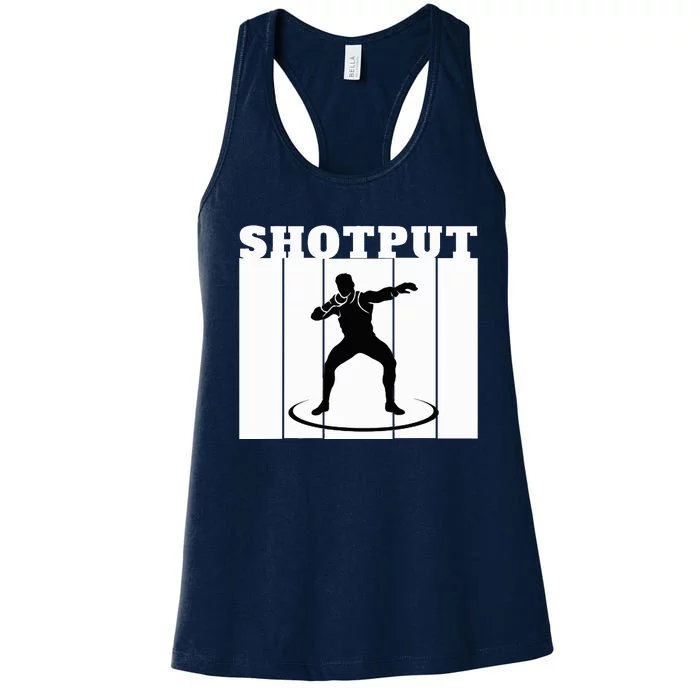 Shotput Thrower - For Track and Field Throwers Women's Racerback Tank