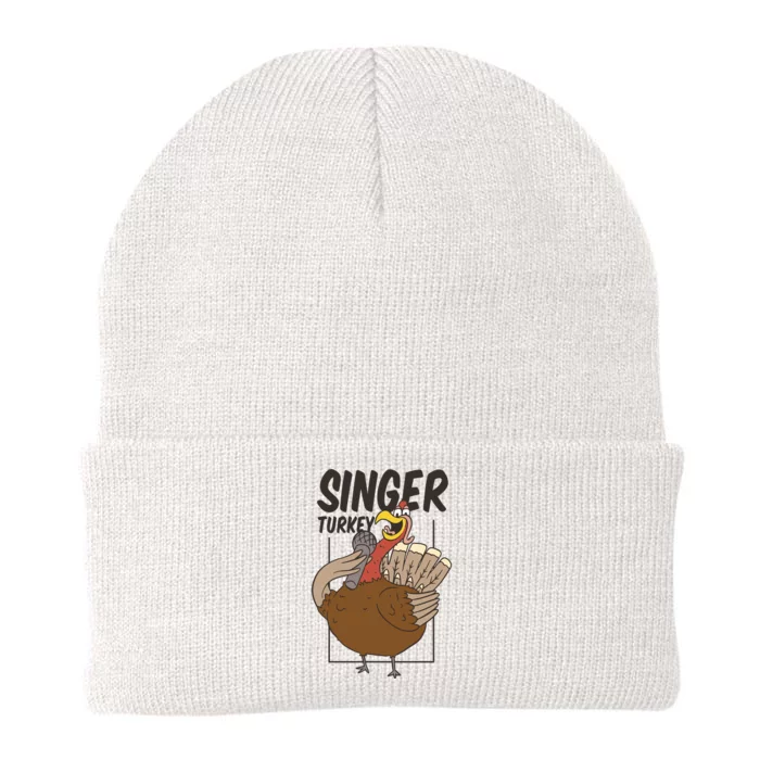 Singer Turkey Funny Thanksgiving Knit Cap Winter Beanie