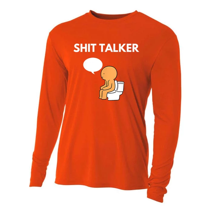 Shit Talker Funny Cooling Performance Long Sleeve Crew