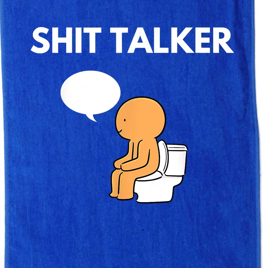 Shit Talker Funny Platinum Collection Golf Towel